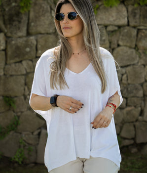 Camisola oversize branca