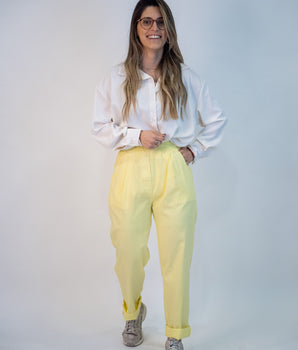 Calça Wonder 1.0 amarelo pastel